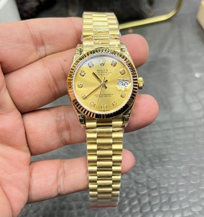 Rolex Datejust Cal.2236 Movement 31mm Gold Watch